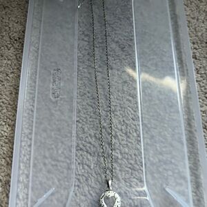 Lia Sophia Silver Textured heart Pendant Necklace